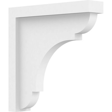 Ekena Millwork Standard Bryant Architectural Grade PVC Bracket, 2"W x 10"D x 10"H BKTP02X10X10BRY